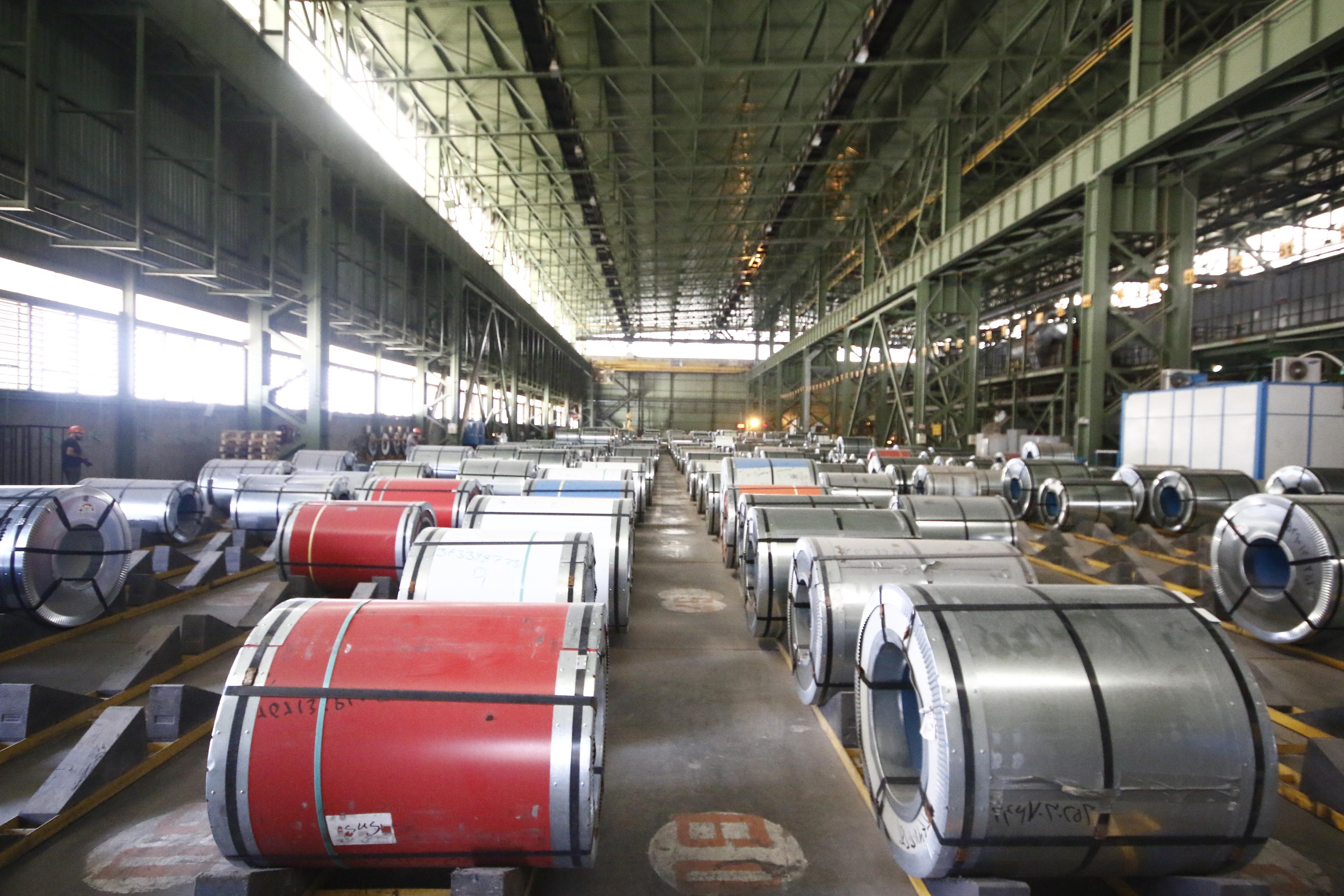 تولید و عرضه هزاران تن ورق رنگی توسط شرکت فولاد مبارکه